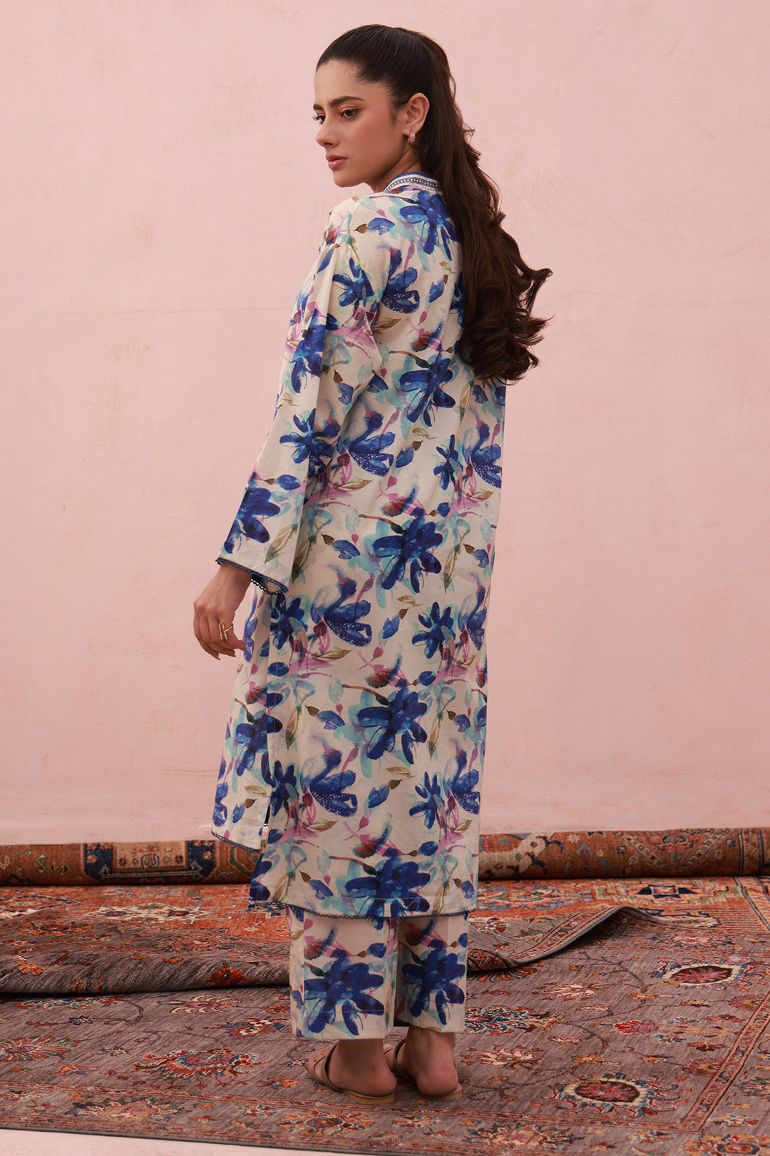 Zellbury | Summer Pret | Kurta Trouser - 2818 -  Zellbury Women Essential Pret - Original Designer Dress - House of Maryam