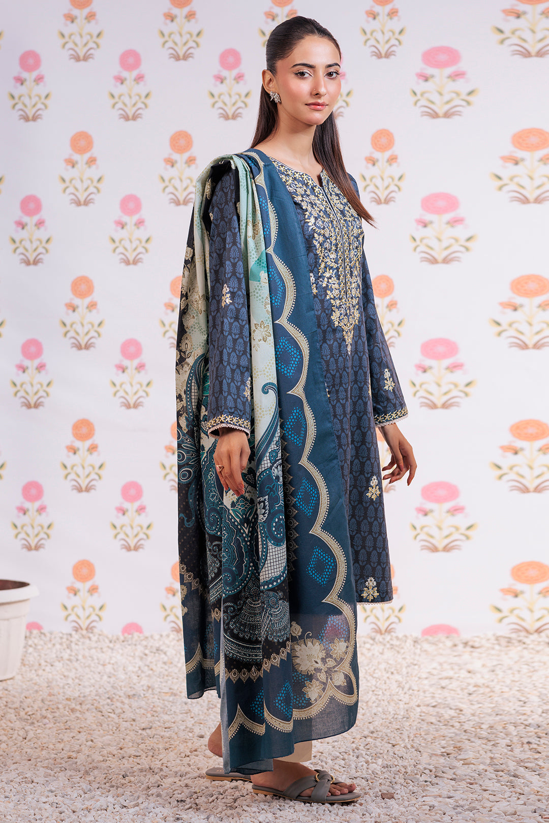 Zellbury | Summer Pret | Embroidered Kurta Dupatta - 2851 -  Zellbury Women Essential Pret -  House of Maryam