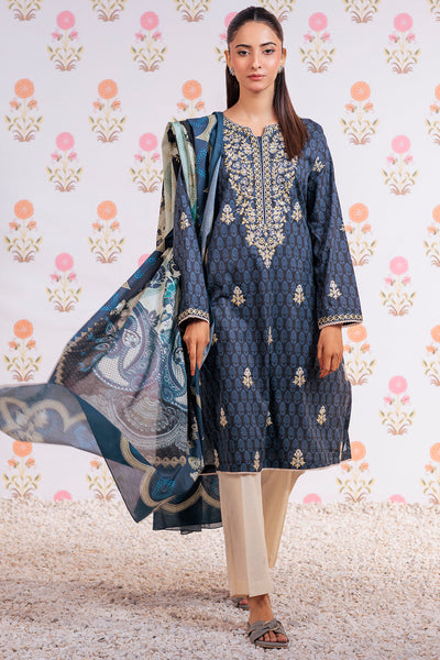 Zellbury | Summer Pret | Embroidered Kurta Dupatta - 2851 -  Zellbury Women Essential Pret - Original Designer Dress - House of Maryam
