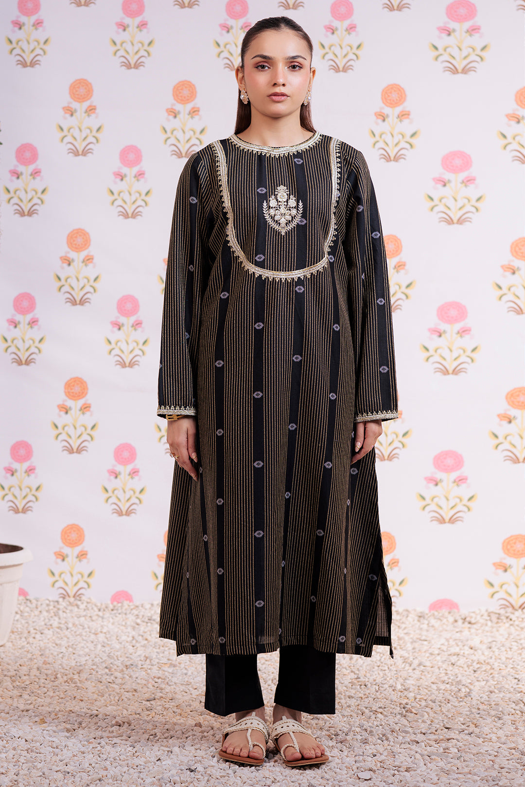 Zellbury | Summer Pret | Embroidered Kurta Trouser - 2855 -  Zellbury Women Essential Pret - Original Designer Dress - House of Maryam