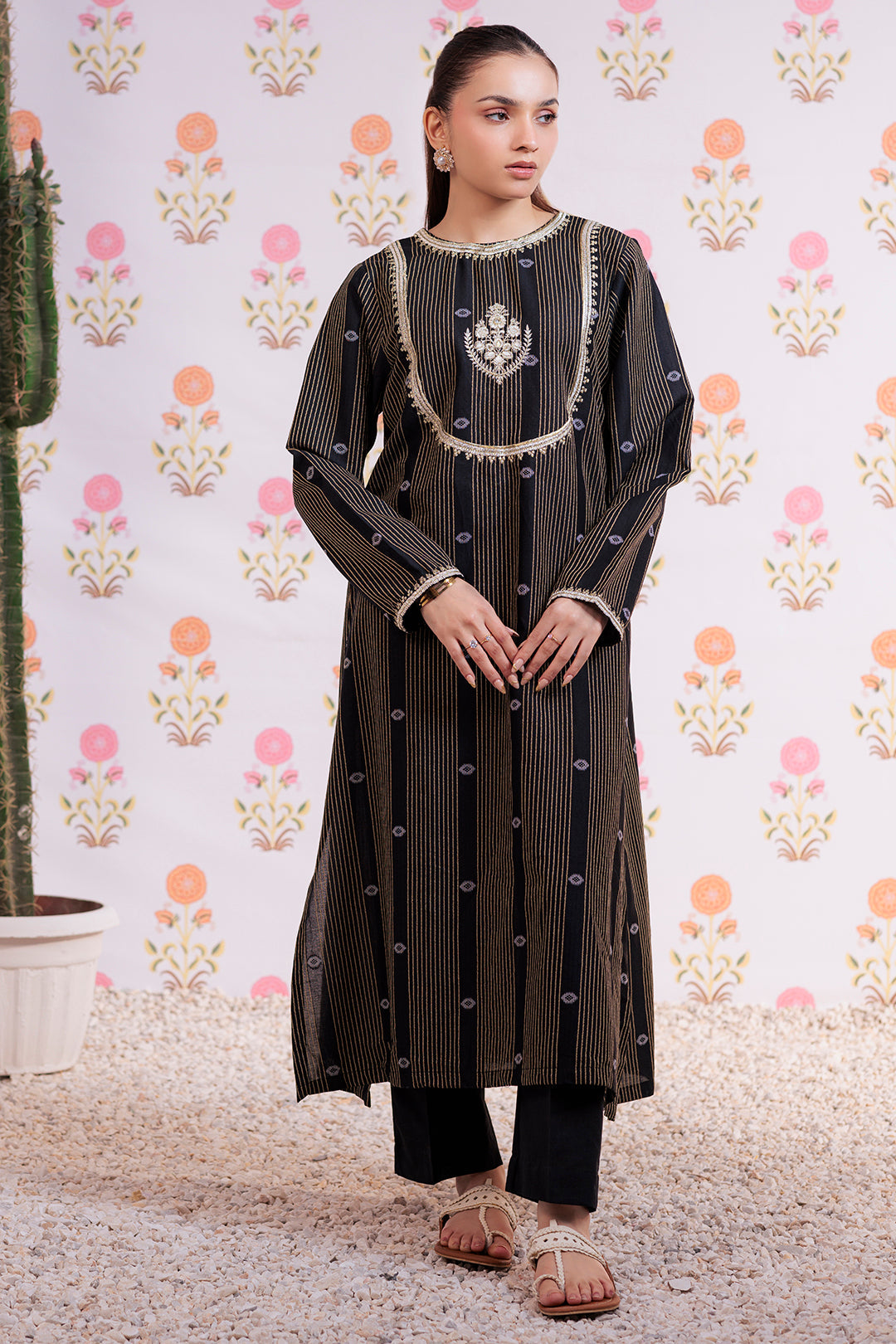 Zellbury | Summer Pret | Embroidered Kurta Trouser - 2855 -  Zellbury Women Essential Pret - Original Designer Dress - House of Maryam