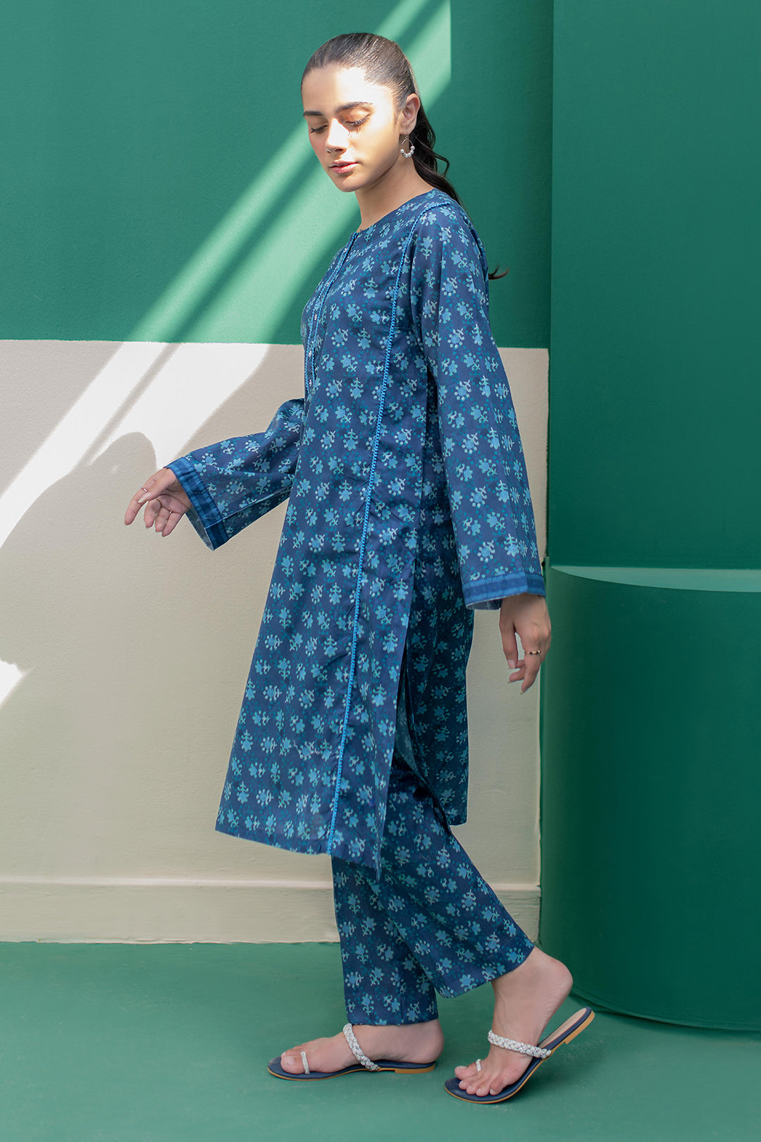 Zellbury | Summer Pret | Kurta Trouser - 2871 -  Zellbury Women Essential Pret - Original Designer Dress - House of Maryam