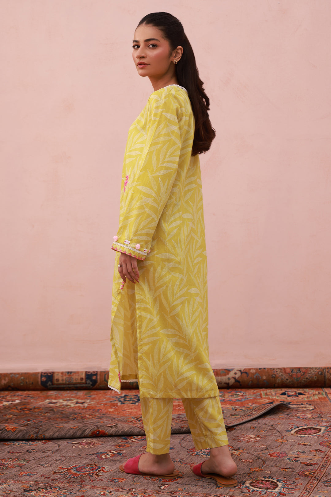 Zellbury | Summer Pret | Embroidered Kurta Trouser - 2882 -  Zellbury Women Essential Pret - Original Designer Dress - House of Maryam