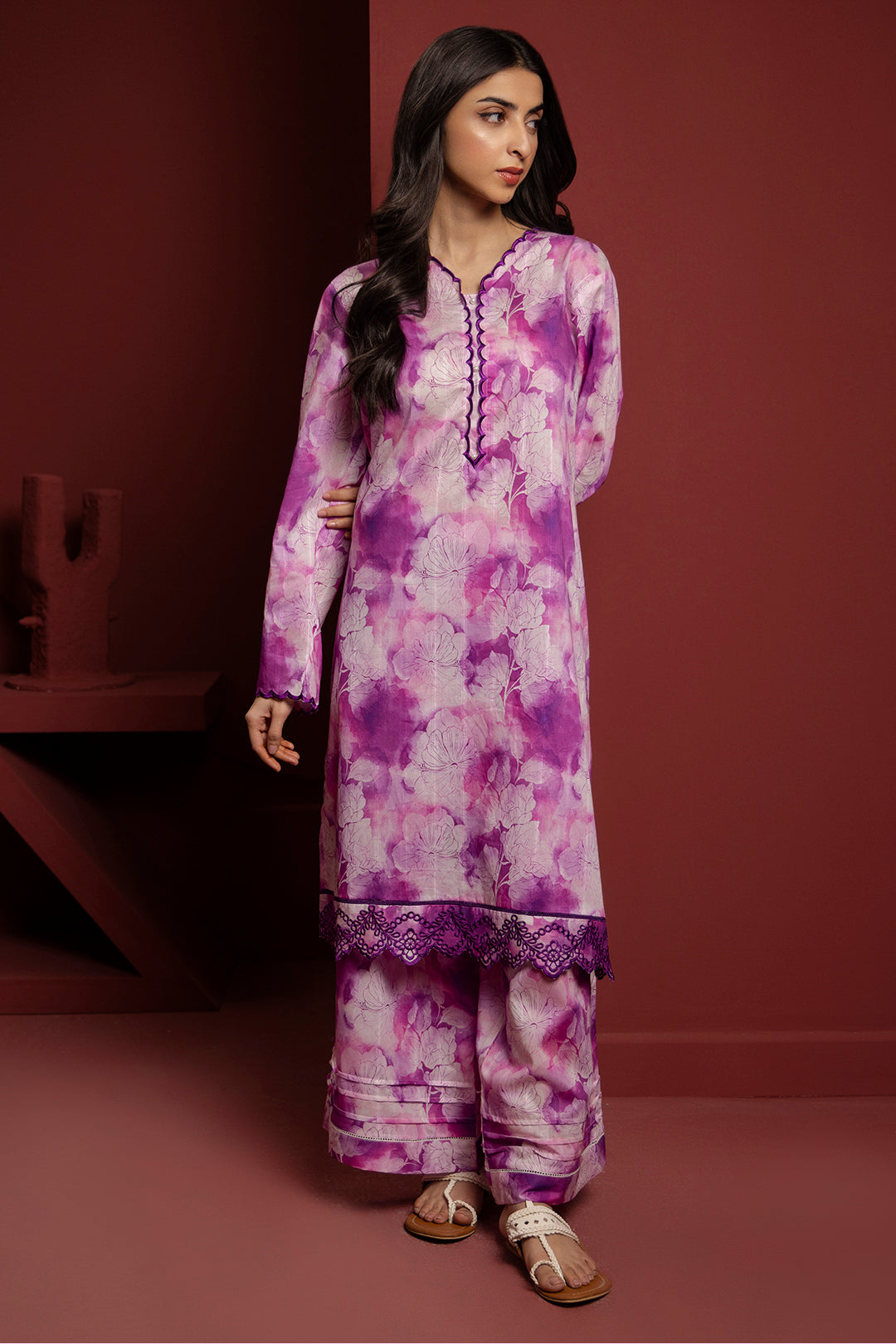 Zellbury | Summer Pret | Embroidered Kurta Trouser - 2900 -  Zellbury Women Essential Pret - Original Designer Dress - House of Maryam