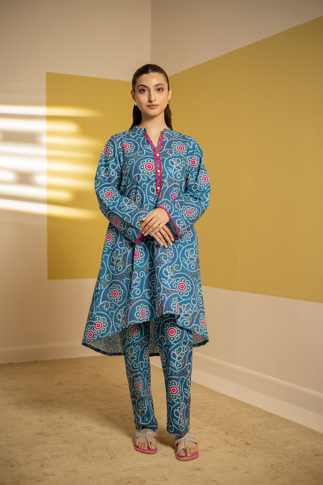 Zellbury | Summer Pret | Kurta Trouser - 3202 -  Zellbury Women Essential Pret - Original Designer Dress - House of Maryam
