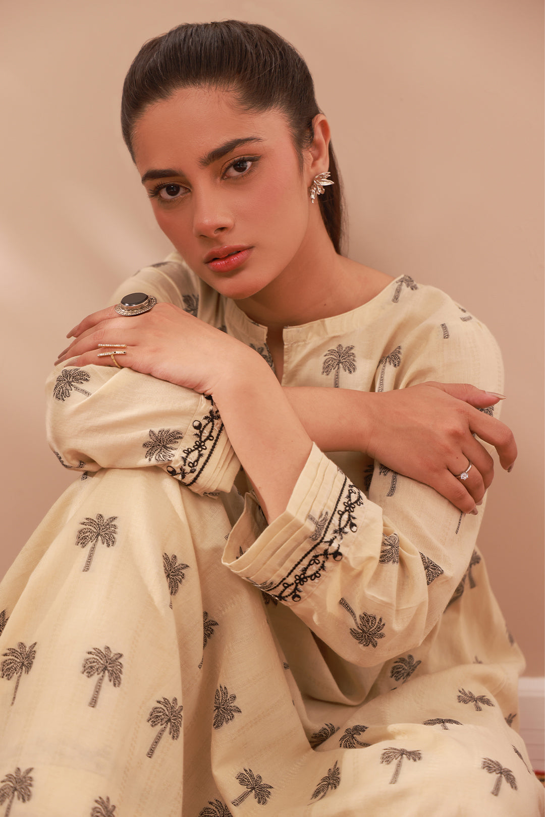 Zellbury | Summer Pret | Embroidered Kurta Trouser - 3321 -  Zellbury Women Signature Pret - Original Designer Dress - House of Maryam
