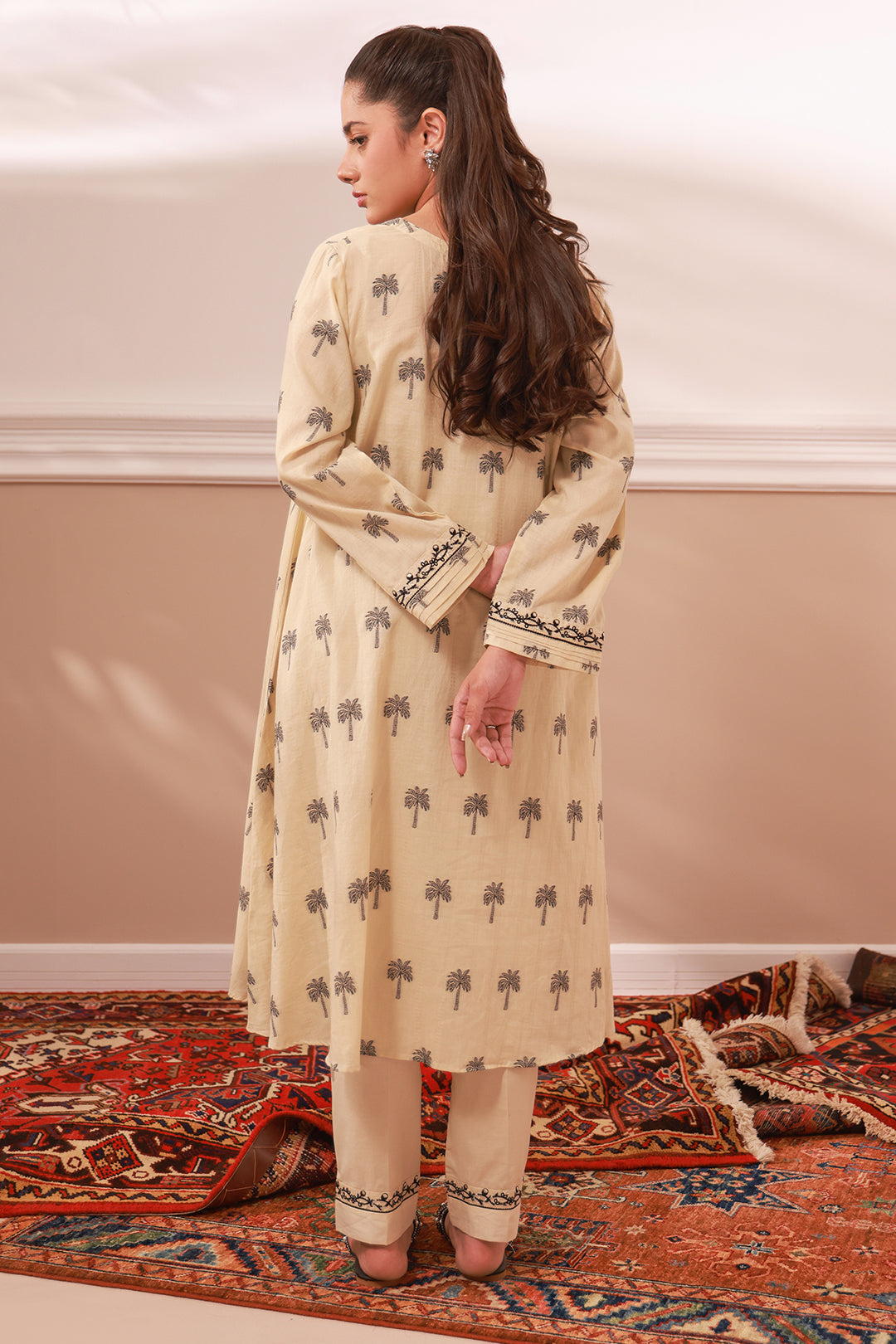 Zellbury | Summer Pret | Embroidered Kurta Trouser - 3321 -  Zellbury Women Signature Pret - Original Designer Dress - House of Maryam