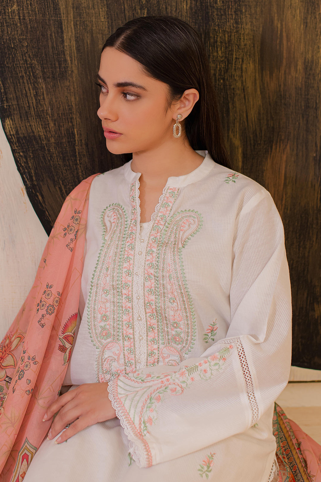 Zellbury | Summer Pret | Embroidered Kurta Dupatta - 3330 -  Zellbury Women Essential Pret - Original Designer Dress - House of Maryam
