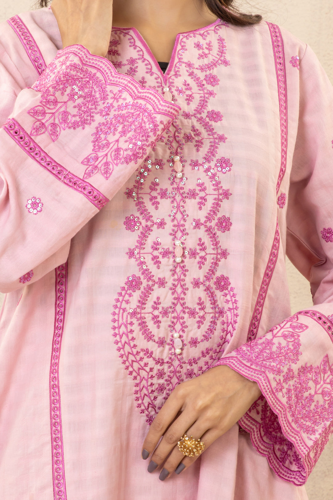 Zellbury | Summer Pret | Embroidered Kurta Trouser - 3331 -  Zellbury Women Signature Pret - Original Designer Dress - House of Maryam