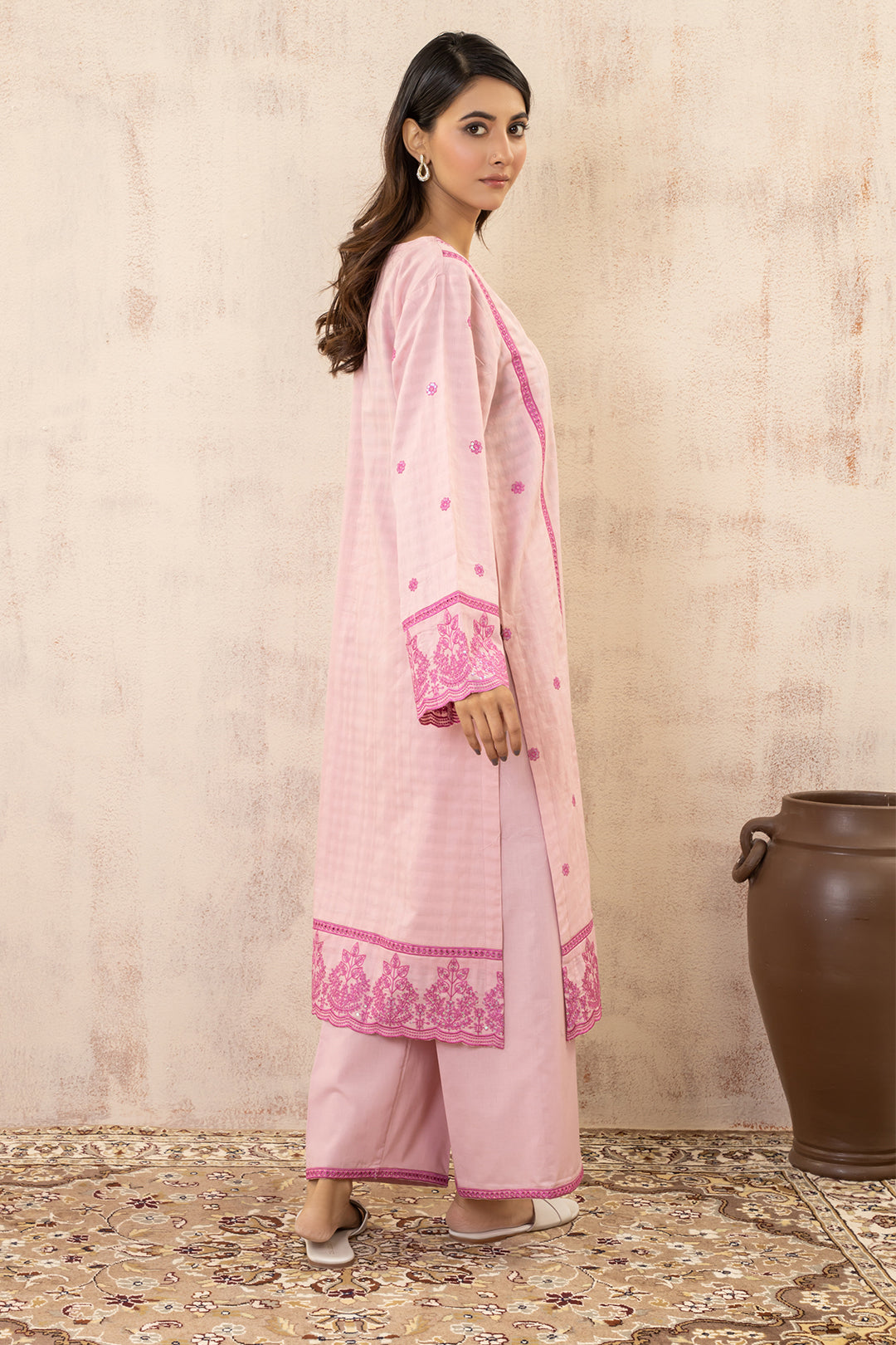 Zellbury | Summer Pret | Embroidered Kurta Trouser - 3331 -  Zellbury Women Signature Pret - Original Designer Dress - House of Maryam
