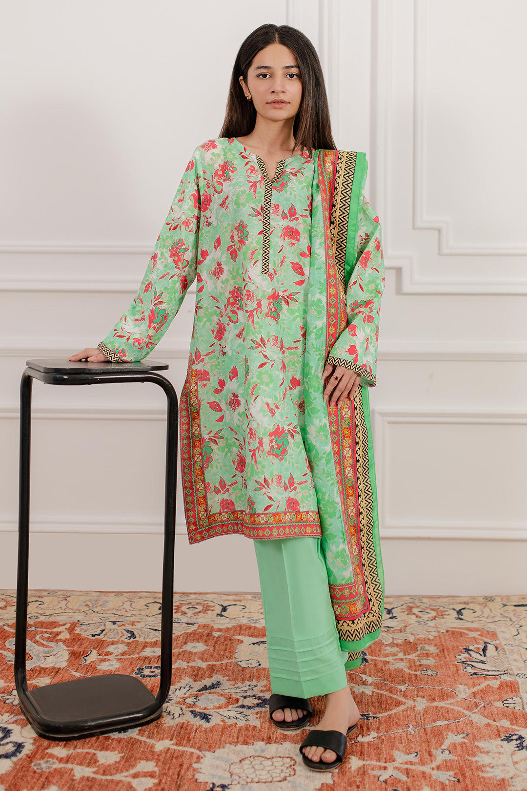Zellbury | Summer Pret | Kurta Dupatta Trouser - 2829 -  Zellbury Women Essential Pret - Original Designer Dress - House of Maryam
