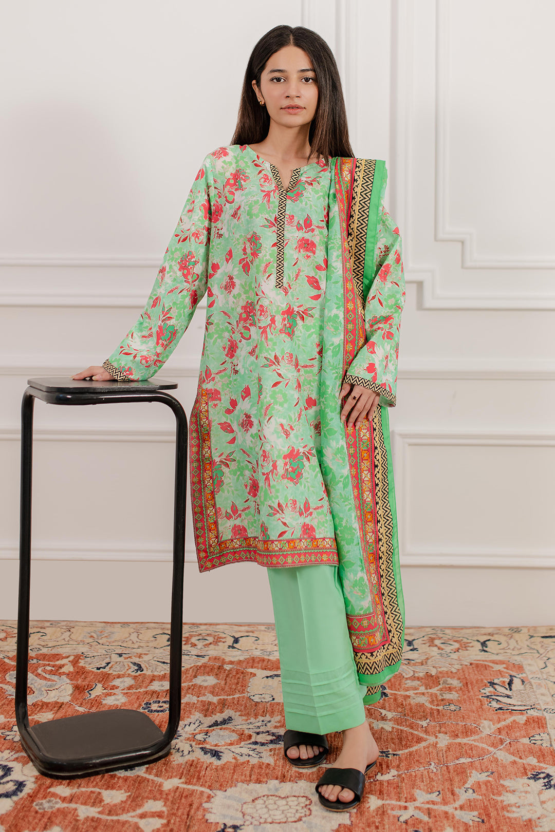 Zellbury | Summer Pret | Kurta Dupatta Trouser - 2829 -  Zellbury Women Essential Pret - Original Designer Dress - House of Maryam