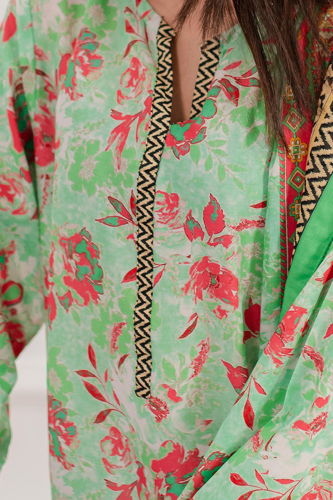 Zellbury | Summer Pret | Kurta Dupatta Trouser - 2829 -  Zellbury Women Essential Pret - Original Designer Dress - House of Maryam