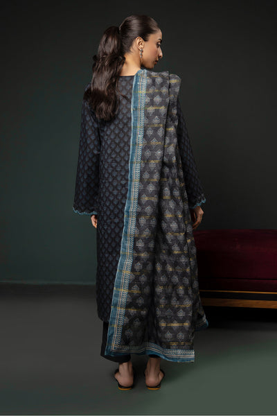 Zellbury | Summer Pret | Embroidered Kurta Dupatta Trouser - 2835 -  Zellbury Women Essential Pret - Original Designer Dress - House of Maryam