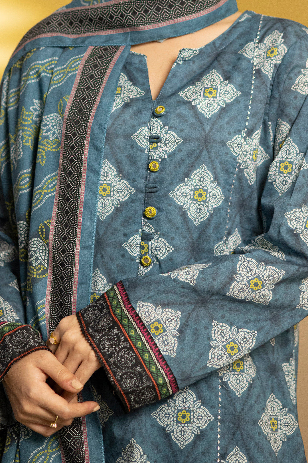 Zellbury | Summer Pret | Kurta Dupatta Trouser - 3244 -  Zellbury Women Essential Pret - Original Designer Dress - House of Maryam