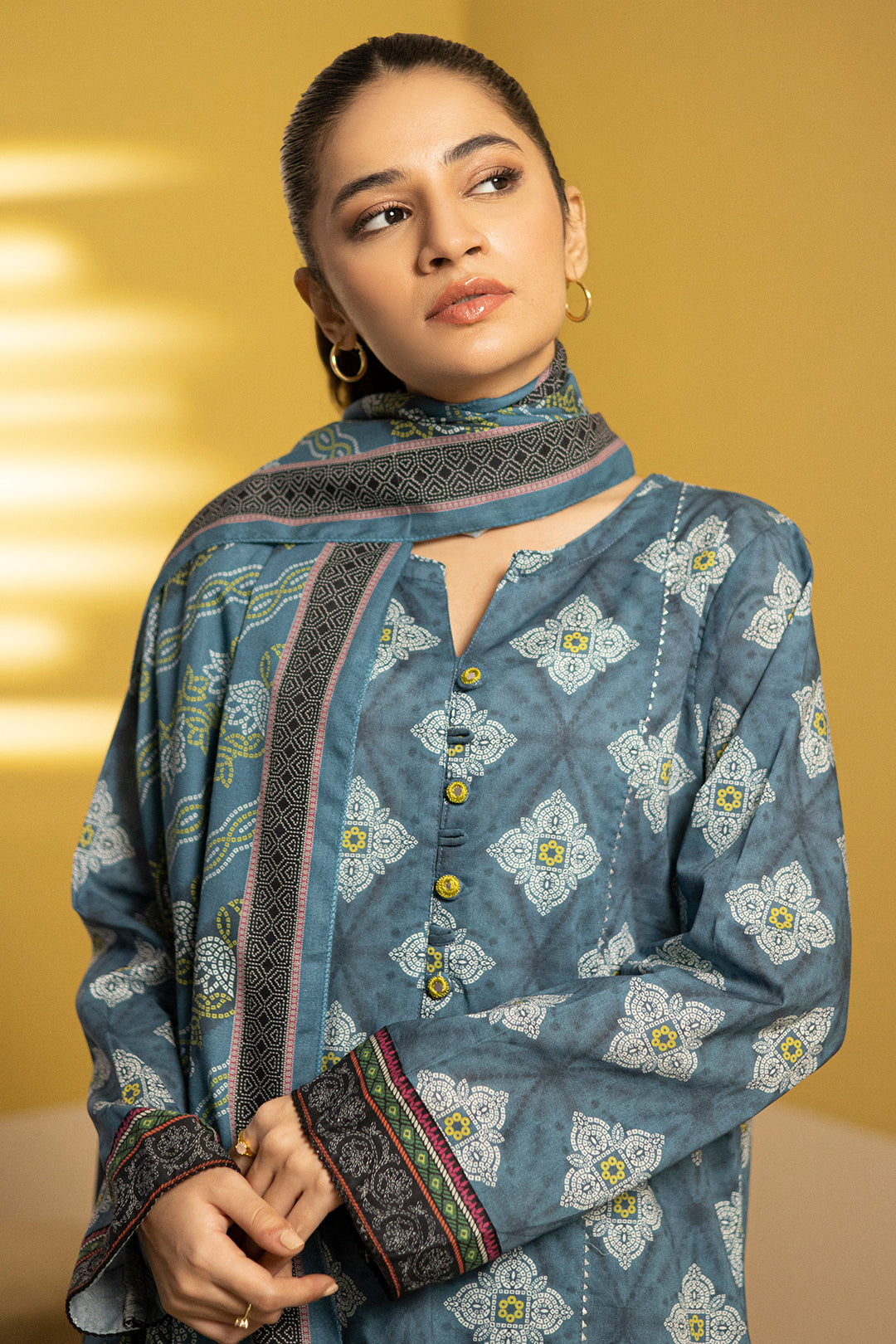 Zellbury | Summer Pret | Kurta Dupatta Trouser - 3244 -  Zellbury Women Essential Pret - Original Designer Dress - House of Maryam