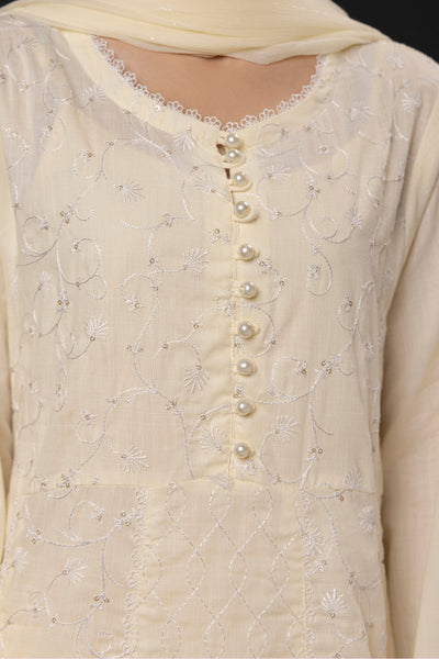 Zellbury | Summer Pret | Embroidered Kurta Dupatta Trouser - 3332 -  Zellbury Women Signature Pret - Original Designer Dress - House of Maryam