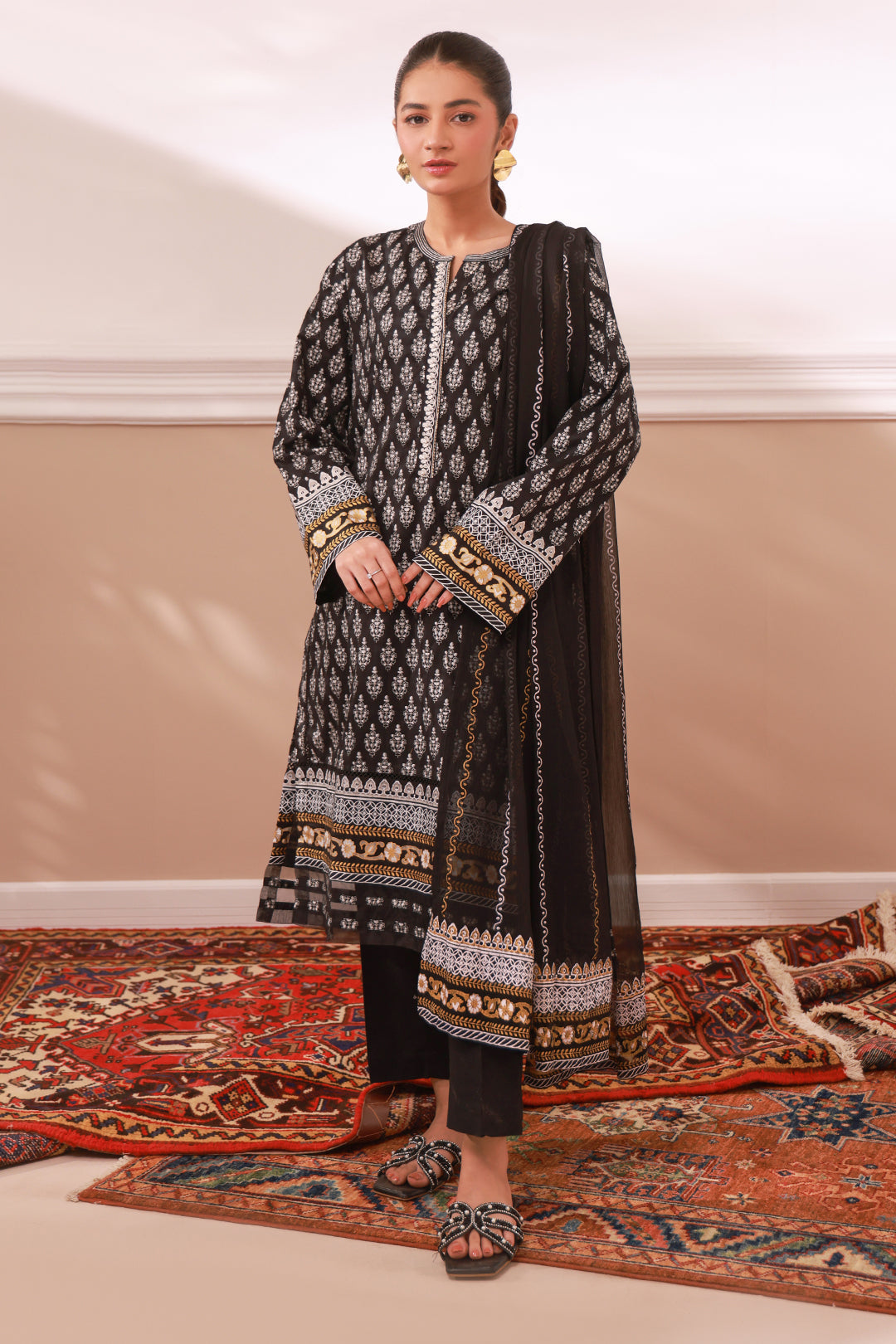 Zellbury | Summer Pret | Embroidered Kurta Dupatta - 0973 -  Zellbury Women Signature Pret - Original Designer Dress - House of Maryam