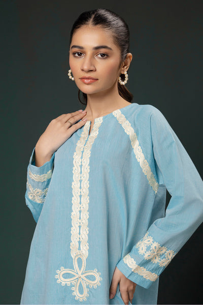 Zellbury | Summer Pret | Embroidered Kurta Trouser - 0977 -  Zellbury Women Signature Pret - Original Designer Dress - House of Maryam