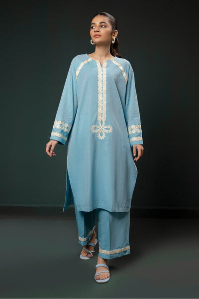 Zellbury | Summer Pret | Embroidered Kurta Trouser - 0977 -  Zellbury Women Signature Pret - Original Designer Dress - House of Maryam
