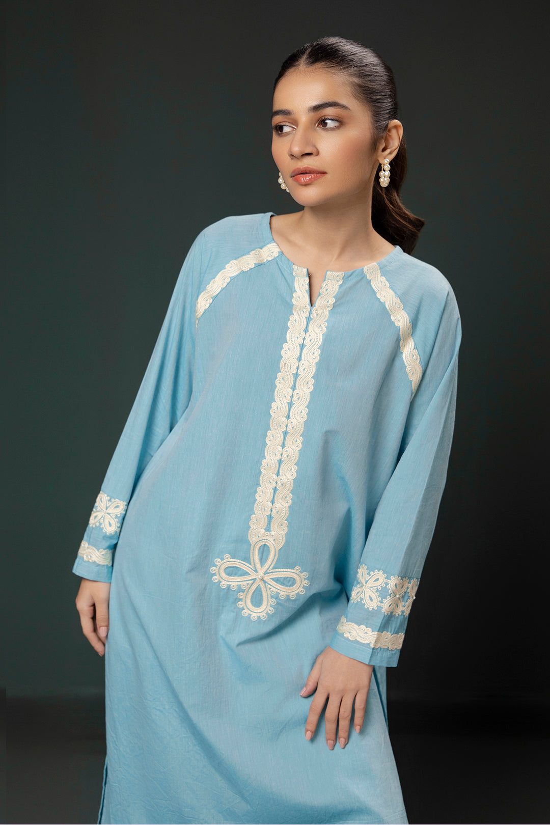 Zellbury | Summer Pret | Embroidered Kurta Trouser - 0977 -  Zellbury Women Signature Pret - Original Designer Dress - House of Maryam