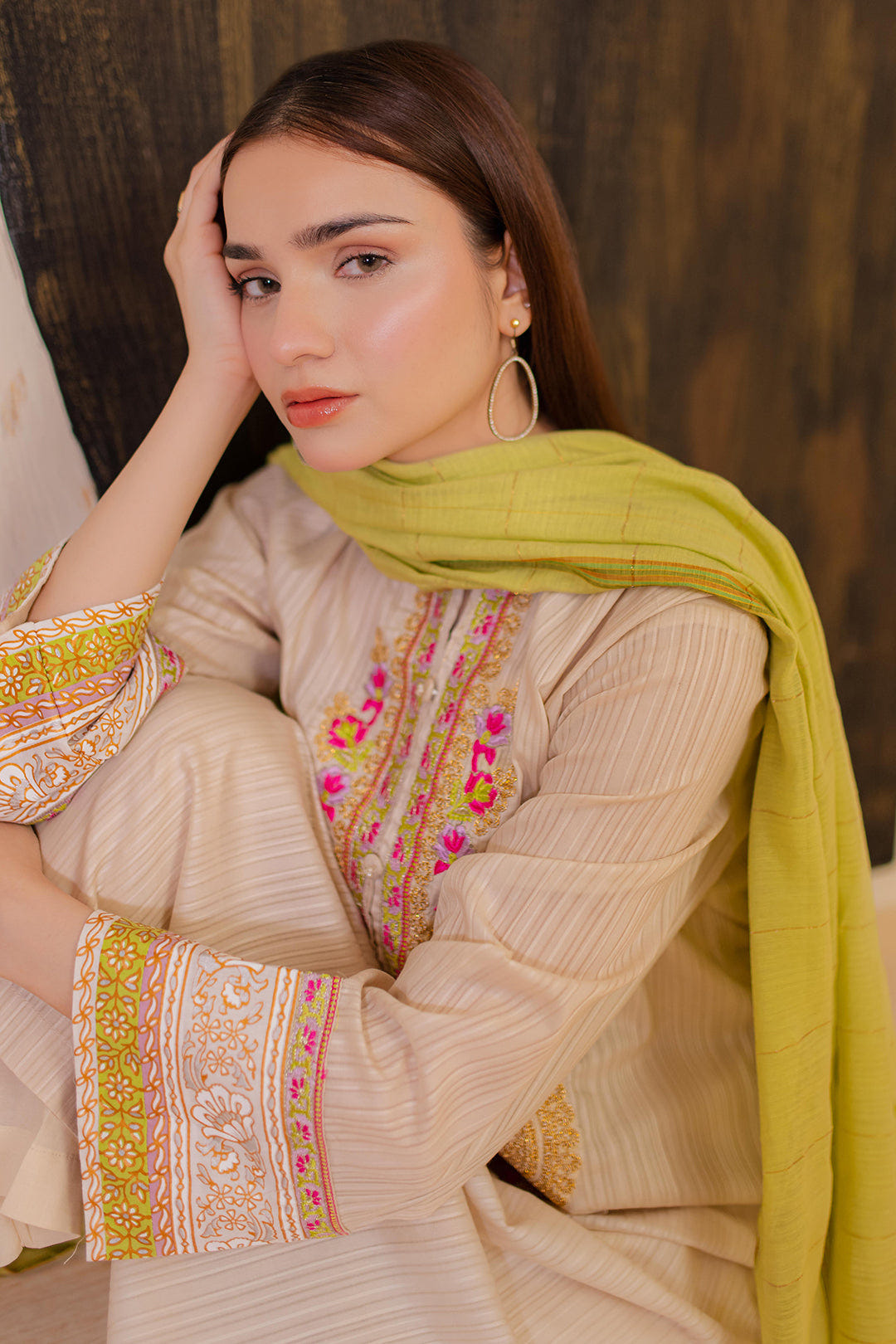 Zellbury | Summer Pret | Embroidered Kurta Dupatta - 1094 -  Zellbury Women Signature Pret - Original Designer Dress - House of Maryam