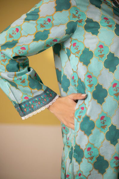 Zellbury | Summer Pret | Kurta - 1524 -  Zellbury Women Essential Pret - Original Designer Dress - House of Maryam