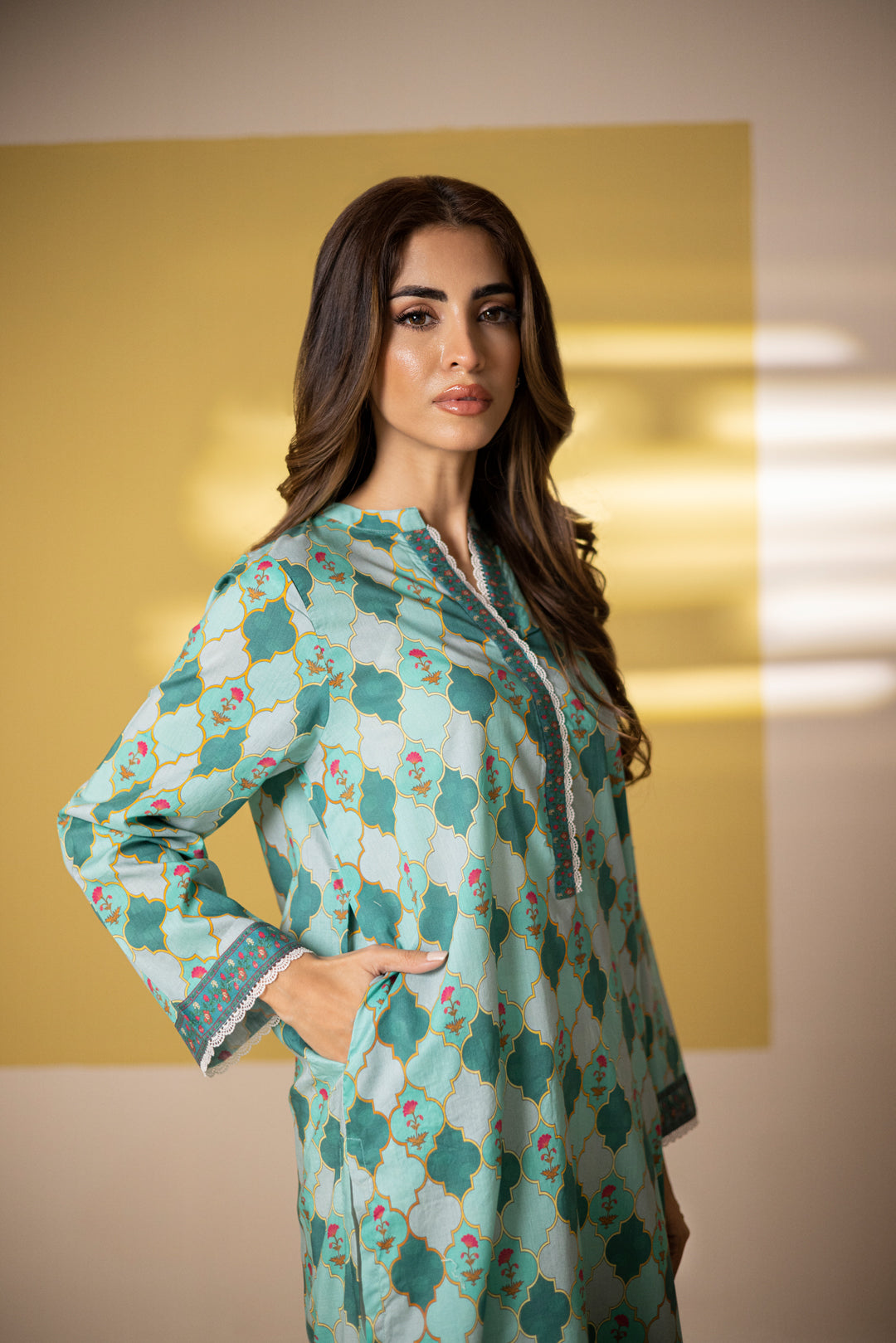 Zellbury | Summer Pret | Kurta - 1524 -  Zellbury Women Essential Pret - Original Designer Dress - House of Maryam