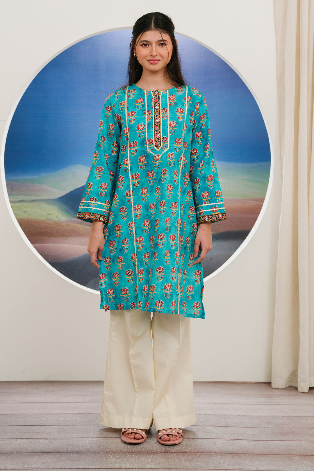 Zellbury | Summer Pret | Kurta - 1840 -  Zellbury Women Essential Pret - Original Designer Dress - House of Maryam