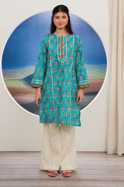 Zellbury | Summer Pret | Kurta - 1840 -  Zellbury Women Essential Pret - Original Designer Dress - House of Maryam