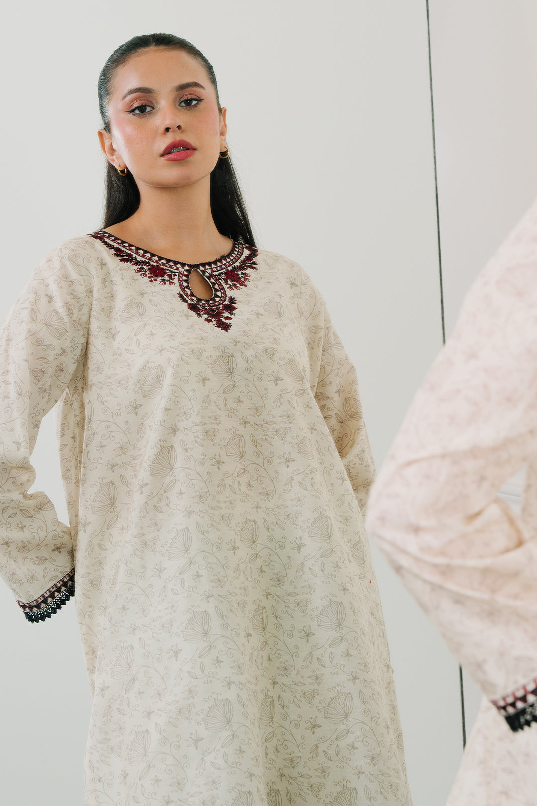Zellbury | Summer Pret | Embroidered  Kurta - 1848 -  Zellbury Women Essential Pret - Original Designer Dress - House of Maryam