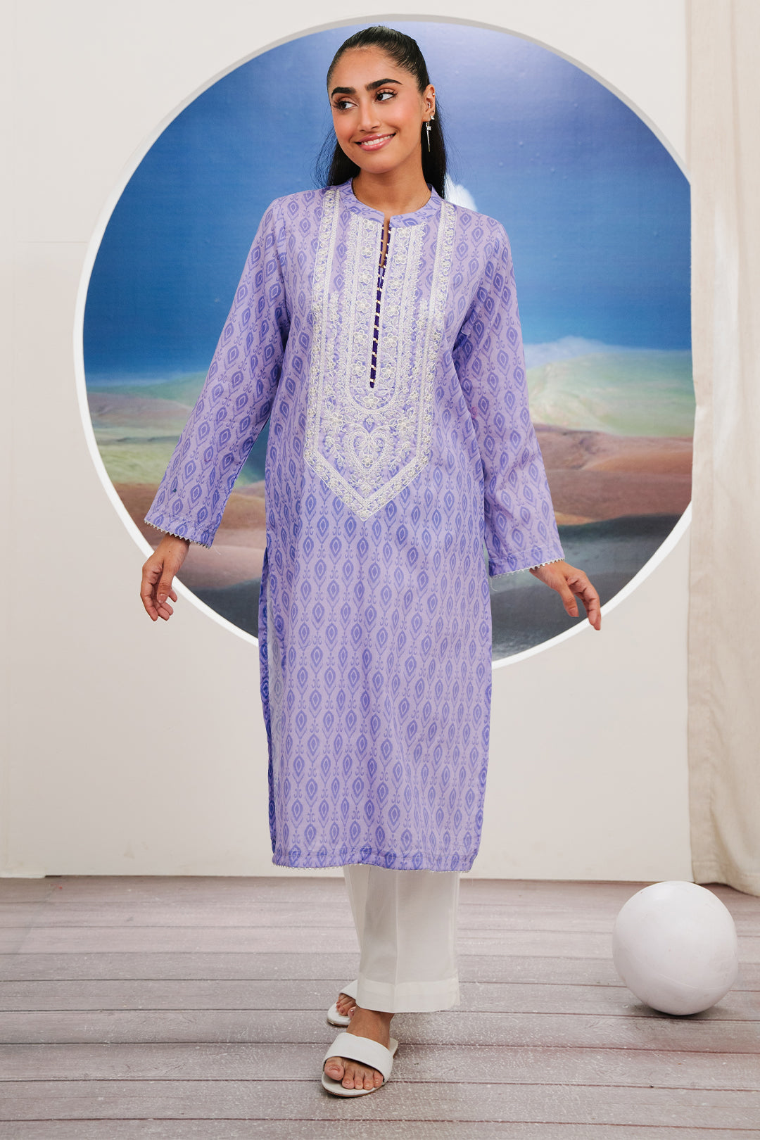 Zellbury | Summer Pret | Embroidered Kurta - 1849 -  Zellbury Women Essential Pret - Original Designer Dress - House of Maryam