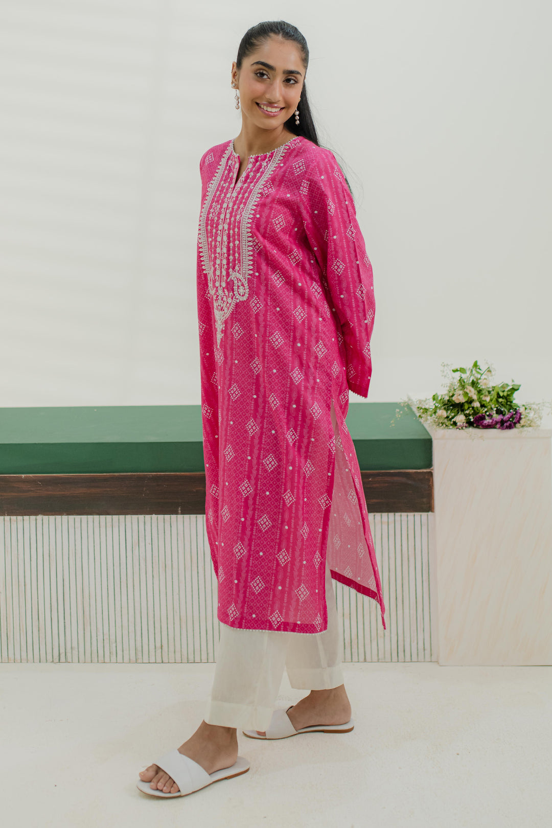 Zellbury | Summer Pret | Embroidered Kurta - 1853 -  Zellbury Women Essential Pret - Original Designer Dress - House of Maryam