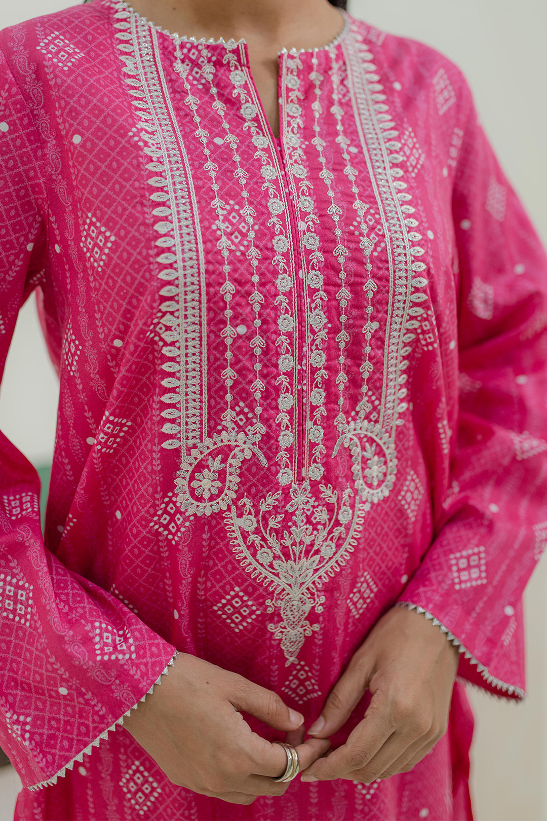 Zellbury | Summer Pret | Embroidered Kurta - 1853 -  Zellbury Women Essential Pret - Original Designer Dress - House of Maryam