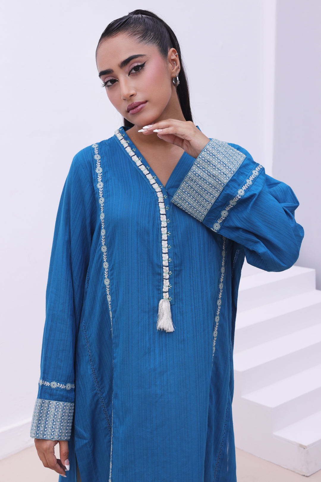Zellbury | Summer Pret | Embroidered Kurta - 1864 -  Zellbury Women Signature Pret - Original Designer Dress - House of Maryam