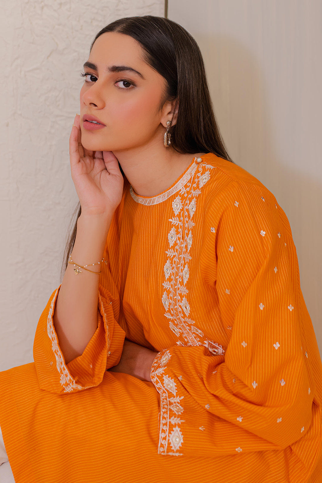 Zellbury | Summer Pret | Embroidered Kurta - 1872 -  Zellbury Women Signature Pret - Original Designer Dress - House of Maryam
