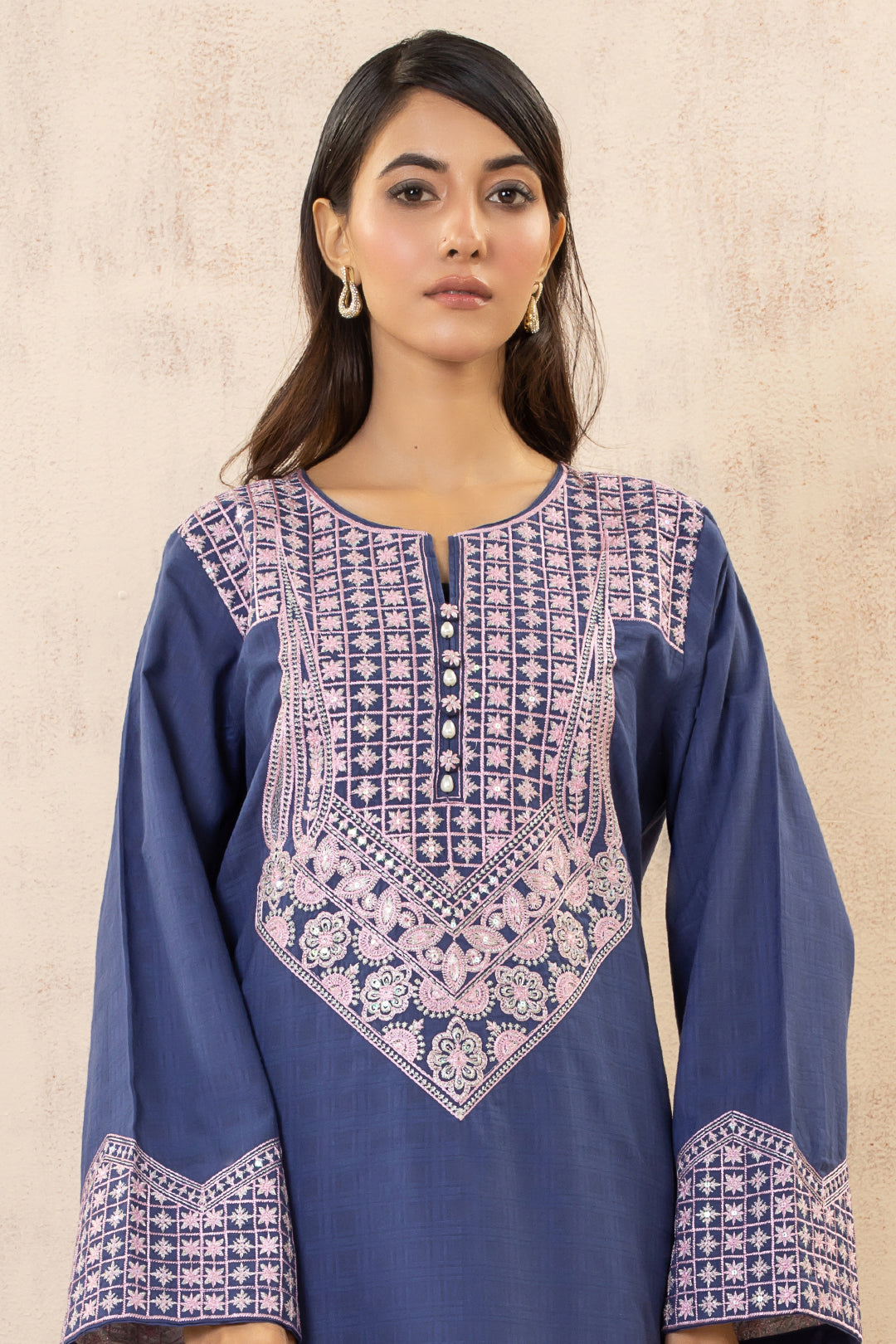 Zellbury | Summer Pret | Embroidered Kurta - 2014 -  Zellbury Women Signature Pret - Original Designer Dress - House of Maryam
