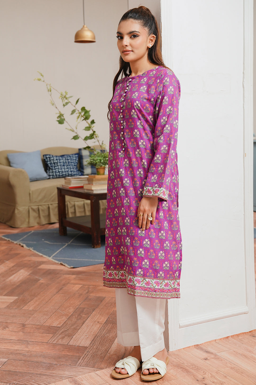 Zellbury | Summer Pret | Kurta - 2034 -  Zellbury Women Essential Pret - Original Designer Dress - House of Maryam