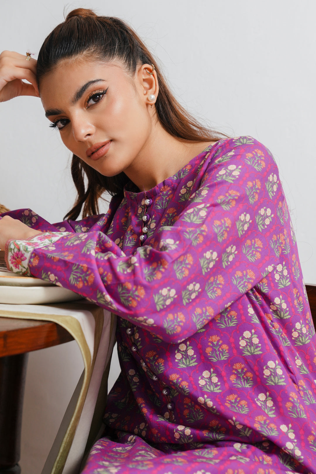 Zellbury | Summer Pret | Kurta - 2034 -  Zellbury Women Essential Pret - Original Designer Dress - House of Maryam