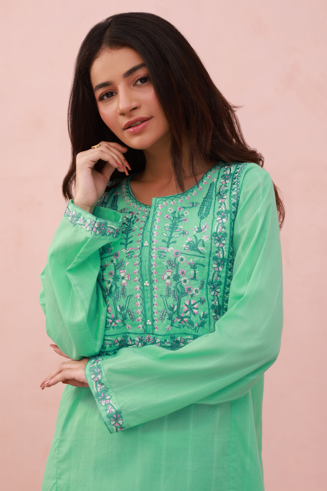 Zellbury | Summer Pret | Embroidered Kurta - 2039 -  Zellbury Women Essential Pret - Original Designer Dress - House of Maryam