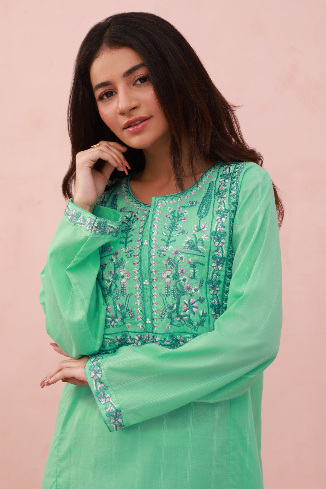 Zellbury | Summer Pret | Embroidered Kurta - 2039 -  Zellbury Women Essential Pret - Original Designer Dress - House of Maryam