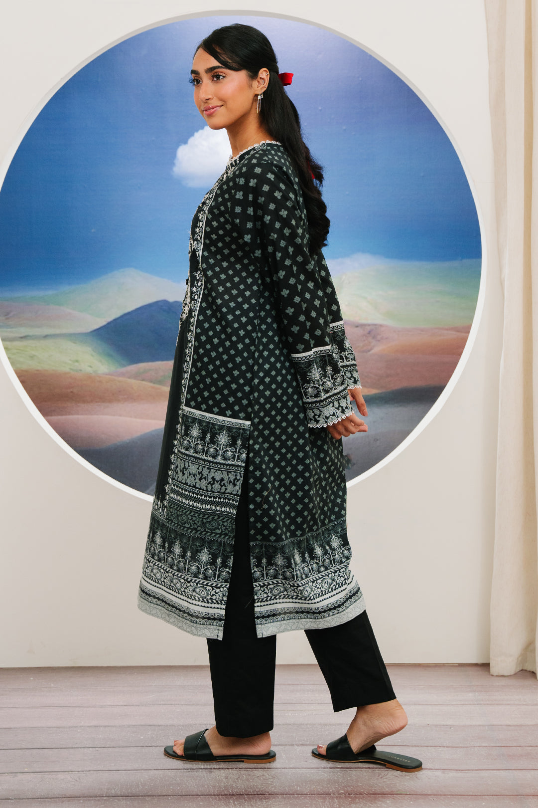 Zellbury | Summer Pret | Embroidered Kurta - 2042 -  Zellbury Women Essential Pret - Original Designer Dress - House of Maryam