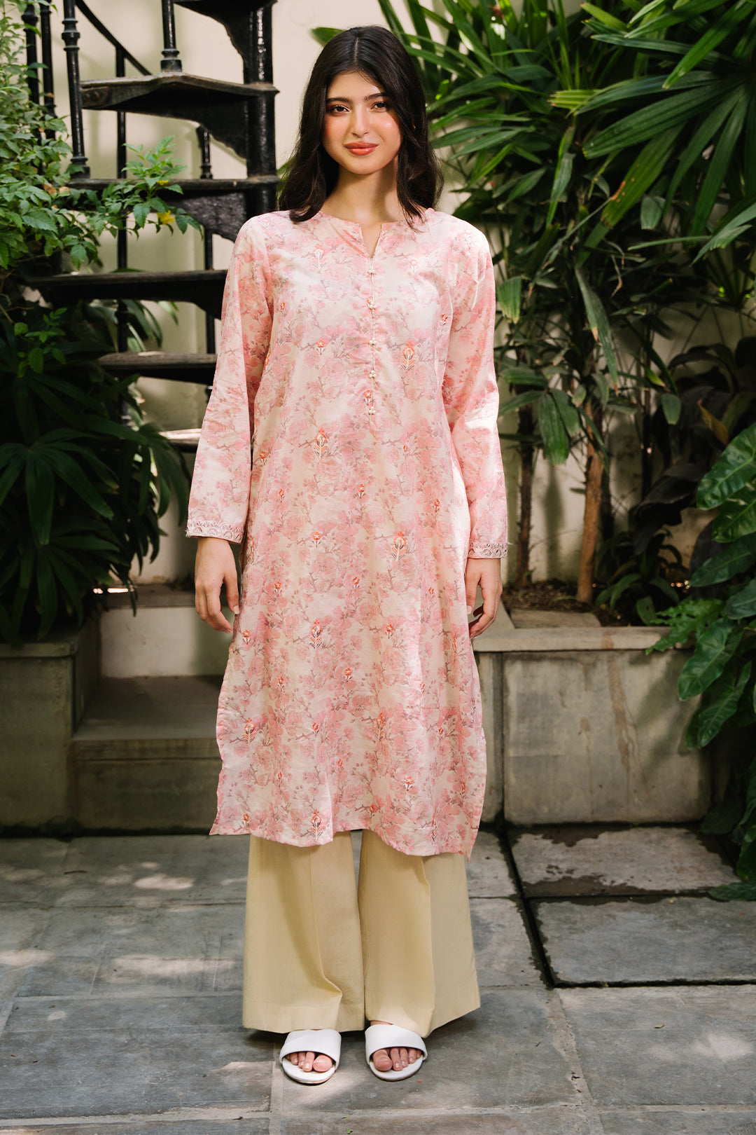 Zellbury | Summer Pret | Embroidered Kurta - 2045 -  Zellbury Women Essential Pret - Original Designer Dress - House of Maryam
