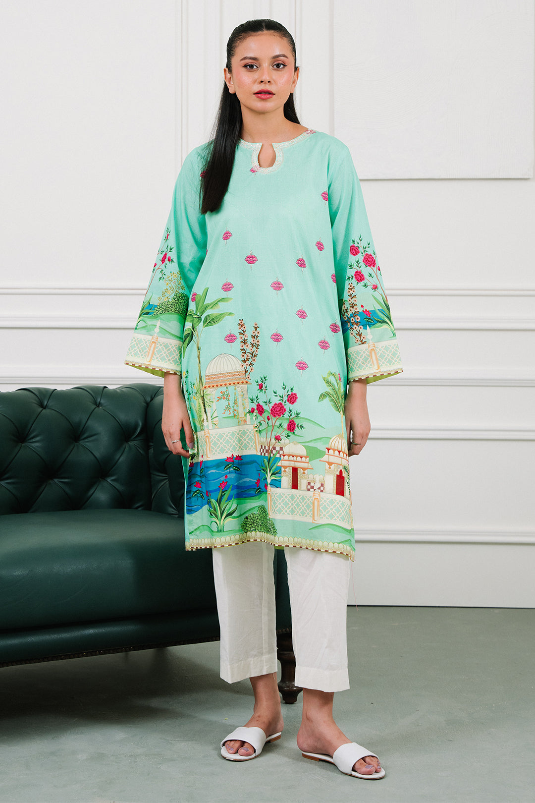 Zellbury | Summer Pret | Embroidered  Kurta - 2046 -  Zellbury Women Essential Pret - Original Designer Dress - House of Maryam