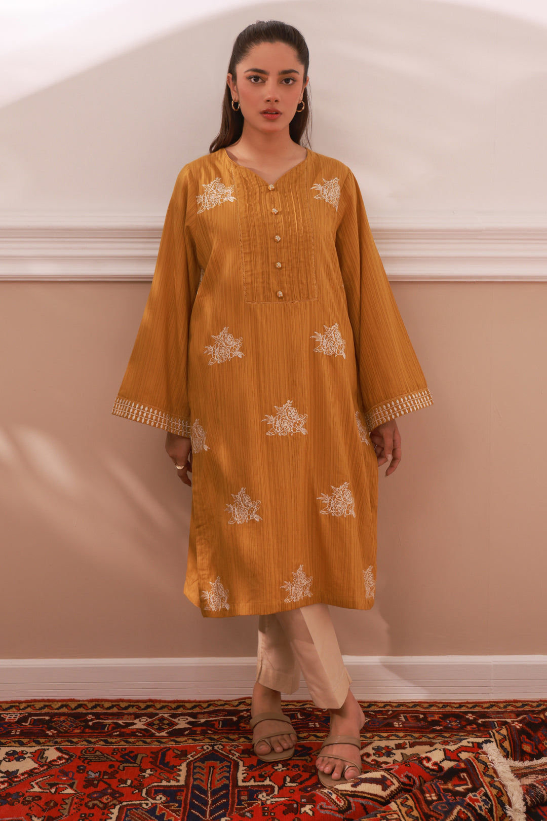 Zellbury | Summer Pret | Embroidered Kurta - 2051 -  Zellbury Women Signature Pret - Original Designer Dress - House of Maryam
