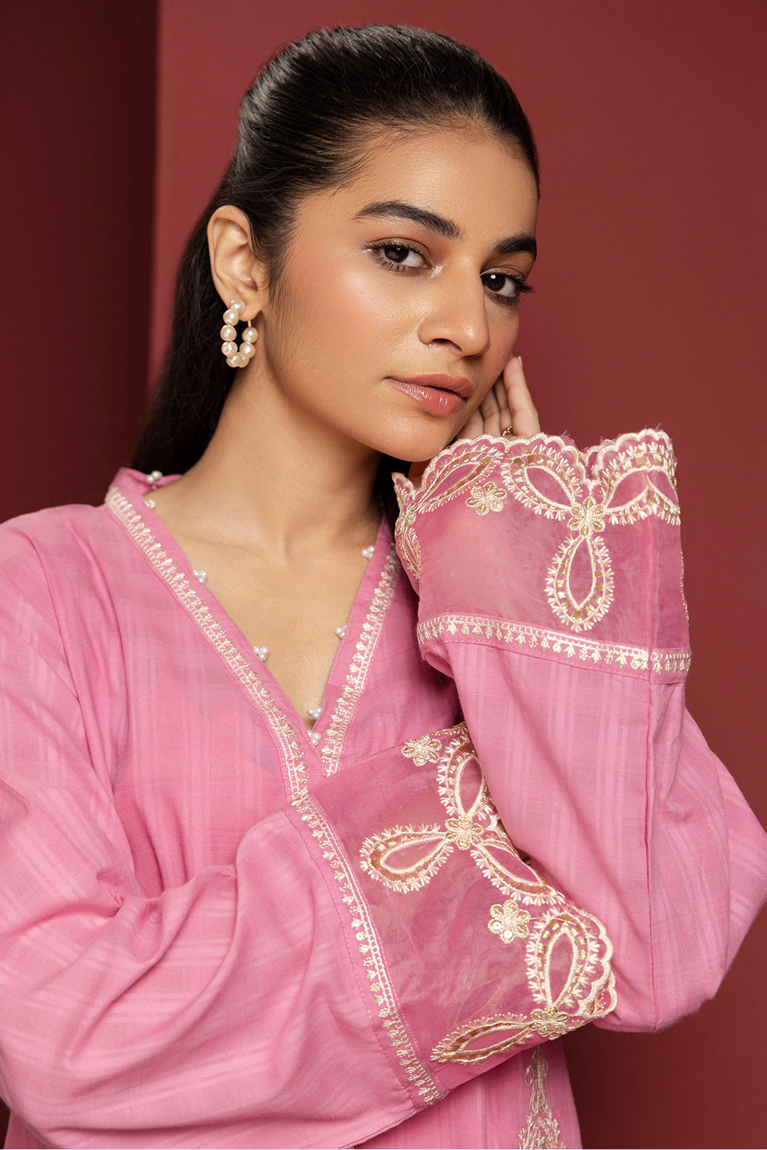 Zellbury | Summer Pret | Embroidered Kurta - 2056 -  Zellbury Women Signature Pret - Original Designer Dress - House of Maryam