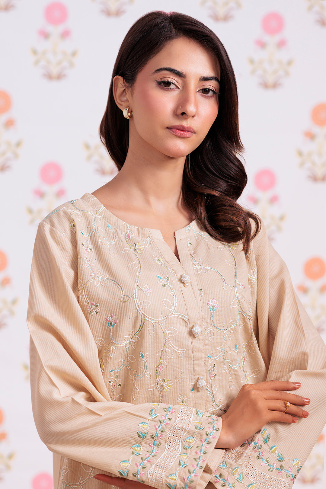Zellbury | Summer Pret | Embroidered Kurta - 2140 -  Zellbury Women Signature Pret - Original Designer Dress - House of Maryam