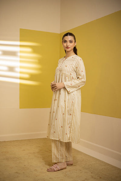Zellbury | Summer Pret | Embroidered Kurta Trouser - 1527 -  Zellbury Women Essential Pret - Original Designer Dress - House of Maryam