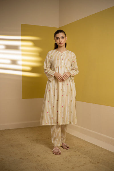 Zellbury | Summer Pret | Embroidered Kurta Trouser - 1527 -  Zellbury Women Essential Pret - Original Designer Dress - House of Maryam