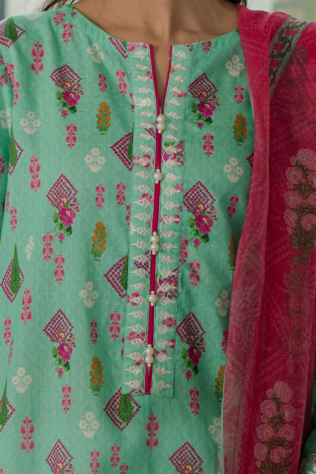 Zellbury | Summer Pret | Embroidered Kurta Dupatta - 1704 -  Zellbury Women Essential Pret - Original Designer Dress - House of Maryam